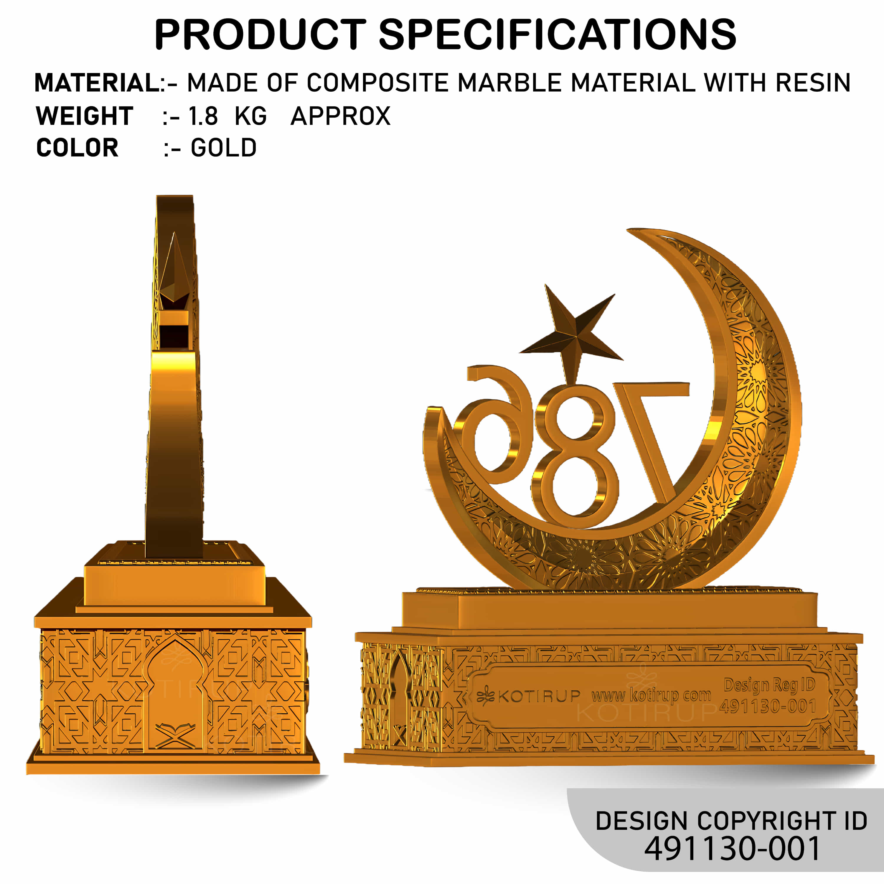 786 SCULPTURE- HEIGHT 9 INCH